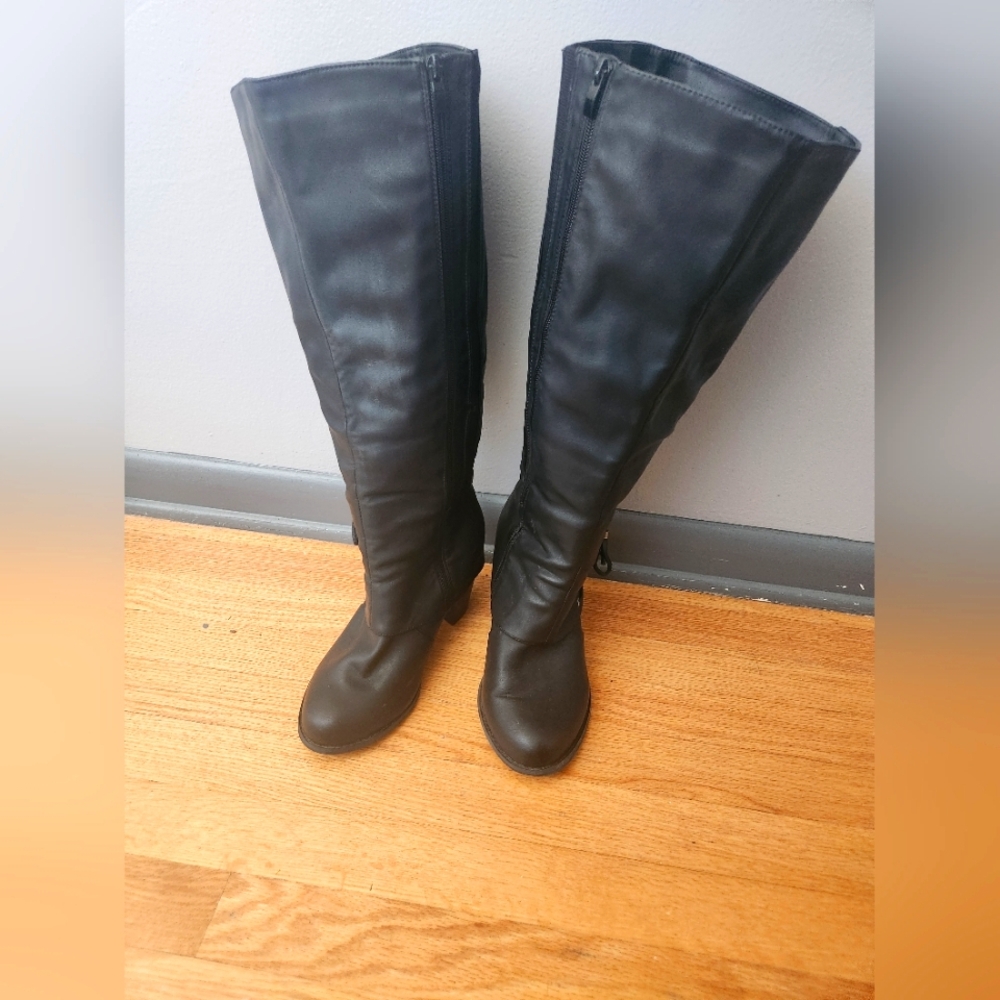 torrid Black Knee-High Heeled Boots